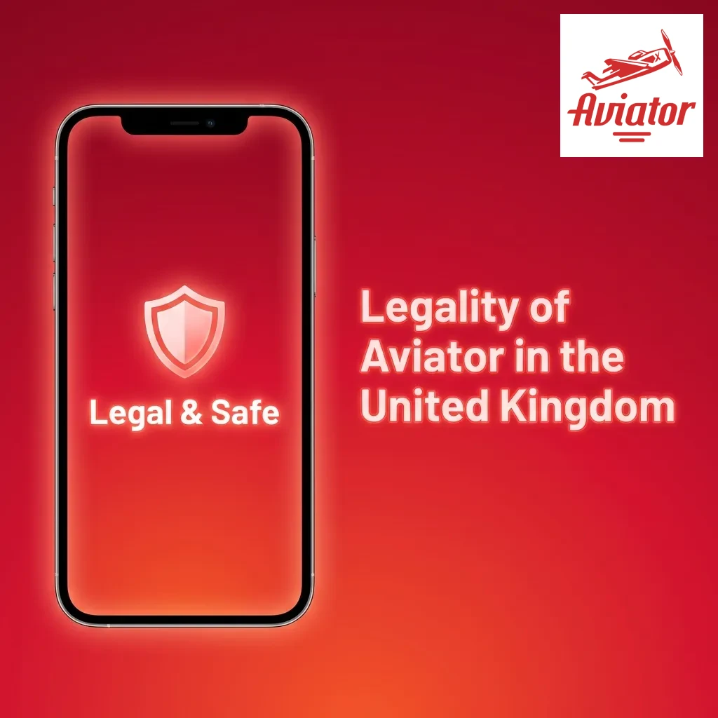 Aviator game displayed on a laptop screen with UK Gambling Commission logo, representing legal and licensed online casino play.